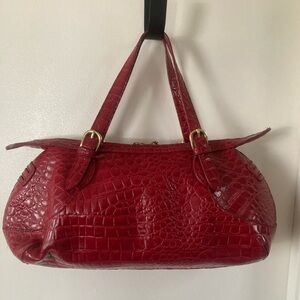 Elegant Red Tianni Crocodile-Embossed Women's Bag